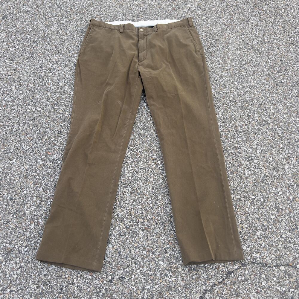Polo Ralph Lauren Pants Mens 42x36 Brown Chino Classic Fit Cotton Big Tall